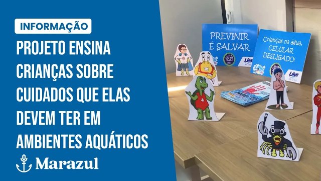 Projeto ensina crianças sobre cuidados que elas devem ter em ambientes aquáticos