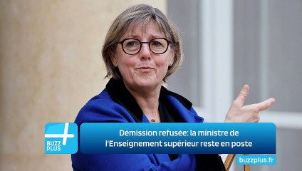 Démission refusée: la ministre de l'Enseignement supérieur reste en poste