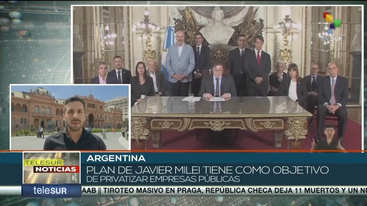 Sectores de Argentina rechazan las medidas anunciadas por el presidente Melei