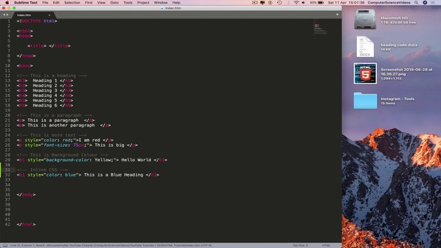How to ADD Inline CSS to Your HTML Website - Basic Tutorial