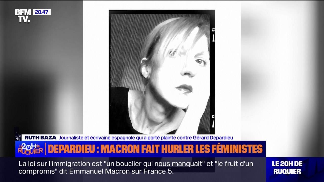 "J'ai déposé plainte contre Gérard Depardieu auprès de la police espagnole": Ruth Baza, journaliste et écrivaine espagnole qui accuse l'acteur de l’avoir violée à Paris en 1995, témoigne sur BFMTV