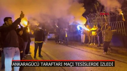 Ankaragücü taraftarı takımlarını yalnız bırakmadı