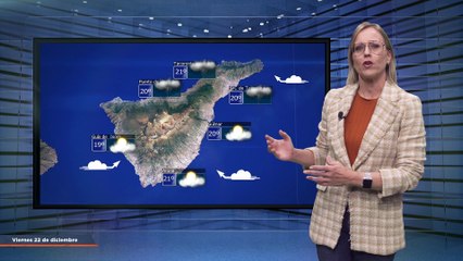 La previsión del tiempo en Canarias para el 22 de diciembre de 2023, en Atlántico Televisión.