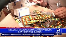 El Agustino: intervienen inmueble donde fabricaban medicamentos 'bamba'