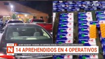 Policía aprehende a 14 personas en operativos en Santa Cruz