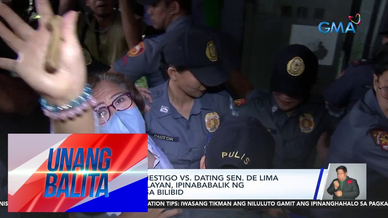 11 inmate na tumestigo vs. dating Sen. De Lima at inilipat sa sablayan, ipinababalik ng Muntinlupa RTC sa bilibid | UB