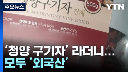 '청양산 구기자' 믿고 샀는데 100% 중국산이라니... / YTN