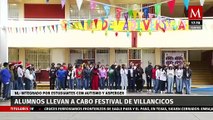 Estudiantes de secundaria en Monterrey celebran festival navideño inclusivo