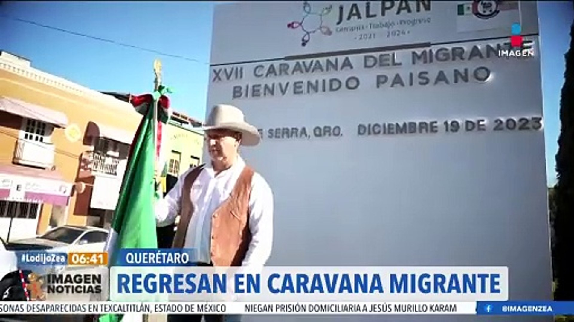 Reciben a caravana migrante en Jalpan de Serra Quer taro