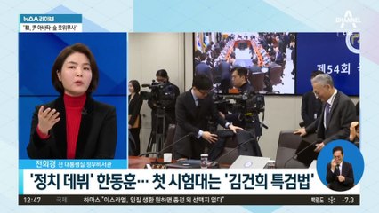 ‘정치 데뷔’ 한동훈…첫 시험대는 ‘김건희 특검법’