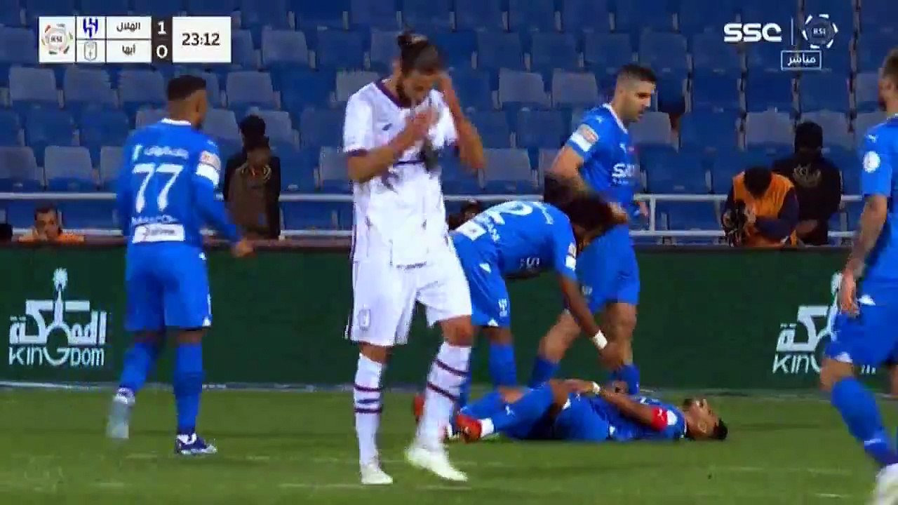 اهداف مباراة الهلال وابها 7 0 الدوري السعودي