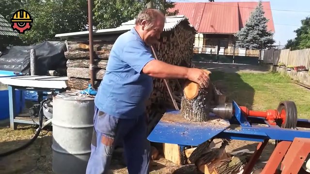 Amazing Automatic Homemade Sawmill Machines, Powerful Firewood Processing Machines, Wood Splitte