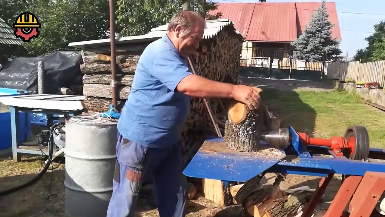 Amazing Automatic Homemade Sawmill Machines, Powerful Firewood Processing Machines, Wood Splitte