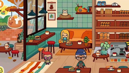  Beautiful Girl at Coffee Shop, Her Name is Mochi  | Toca Life Story | Toca Boca