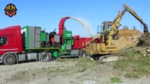 Amazing Dangerous Wood Chipper Machines in Action, Incredible Modern Tree Shredder Machines Work