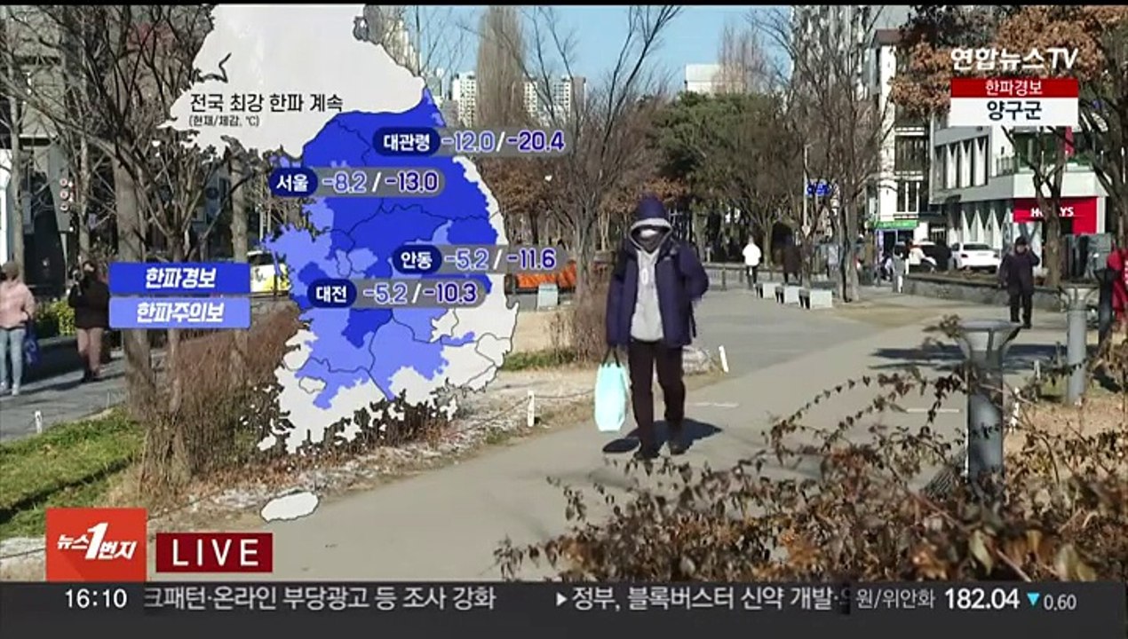 [날씨] 오늘 최강 한파 절정…서해안·제주도 대설 특보