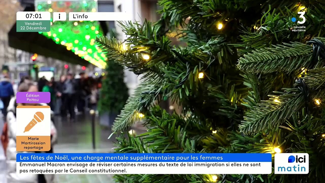 22/12/2023 - Le 6/9 de France Bleu Poitou en vidéo