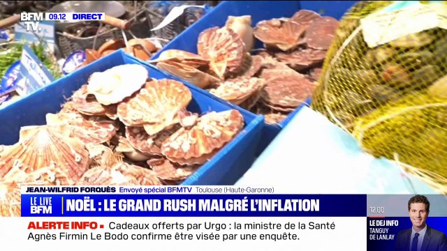 Au marché de Toulouse, le grand rush de Noël avant l'augmentation des prix de certains produits alimentaires