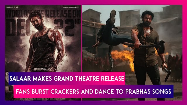 Prabhas Fans Cheer For Salaar, Dance To ‘Jiyo Re Baahubali’ Outside Theatres