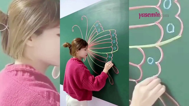 Kelebek çizmek hiç bu kadar kolay olmamıştı!