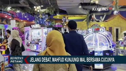 Jelang Debat Cawapres, Mahfud MD Kunjungi Mal Bersama Cucunya