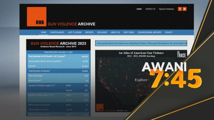 Keganasan senjata, tembakan rambang di AS, lebih 42,000 mati