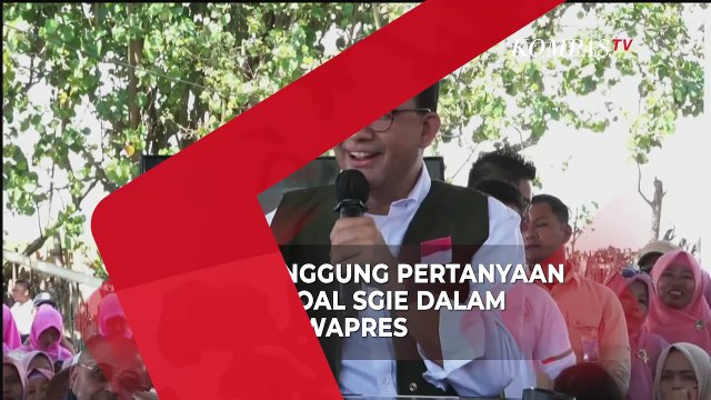 Anies Singgung Pertanyaan Gibran soal SGIE di Debat Cawapres