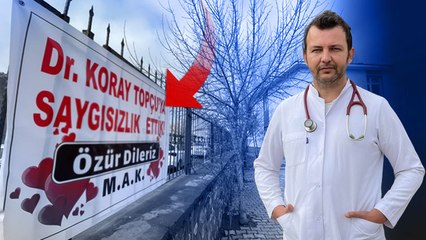 Muş’un Hasköy ilçesinde tartıştıkları doktordan pankartla özür dilediler