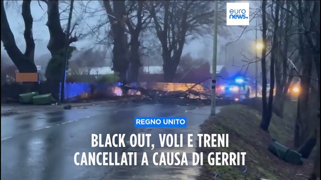 Gran Bretagna: black out, voli e treni cancellati a causa della tempesta Gerrit