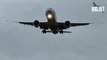 Avião luta contra o vento para pousar em Aeroporto de Londres