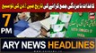 ARY News 7 PM Headlines 22nd December 2023 | ECP revises schedule for general election 2024