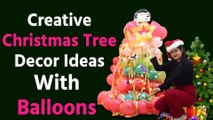 Christmas Tree Decoration 2023: Xmas Tree Decoration Ideas DIY|Christmas Balloons Decor Ideas