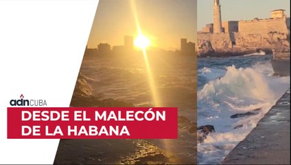 Desde el malecón de La Habana