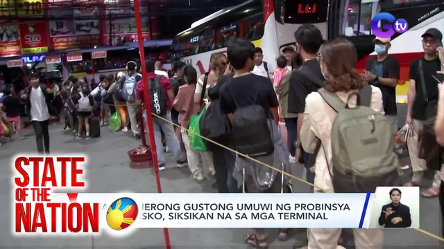 Mga pasaherong gustong umuwi ng probinsya para sa Pasko, siksikan na sa mga terminal | SONA