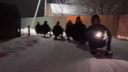 Winter freaks drag up their adventure game by unlocking a new sport: Car-Skating