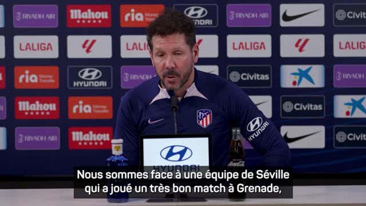 Atlético - Simeone : “Faire mal là où nous pensons pouvoir leur faire du mal”
