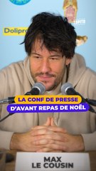 La conférence de presse d'avant repas de Noël