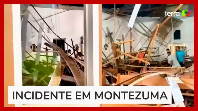 Teto de igreja desaba e deixa 80 feridos em Minas Gerais
