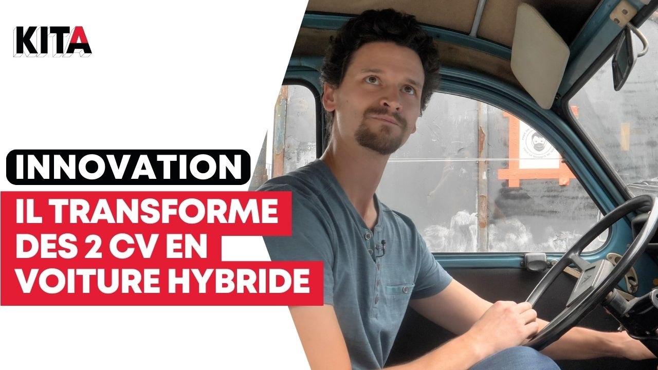 Un père et son fils transforment des 2CV en voiture hybride