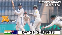 India Women vs Australia Women 1st Test Cricket Match Day 2 Highlights Cricket Highlights - icc test
