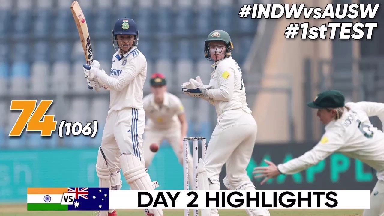 India Women vs Australia Women 1st Test Cricket...