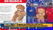 Tacna: bombero recupera peluche que su hijo le prestó para participar en pasacalle navideño