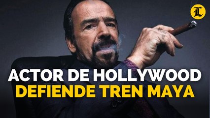 Actor mexicano Damián Alcázar defiende el Tren Maya