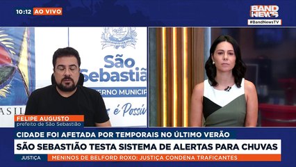 São Sebastião testa sistema de alerta para chuvas | BandNews TV