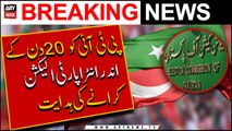 ECP directs PTI to hold intra-party elections within 20 days