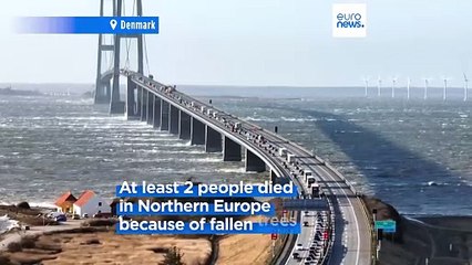 Storms across Northern Europe kills two