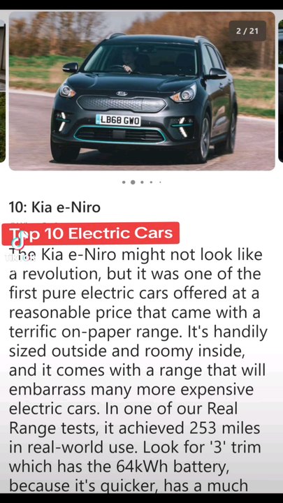 Best 10 Electric Cars