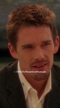 Like… I remember the way your beard has a bit of red in it, and how the sun was making it glow that morning right before you left. I remembered that, and I missed it. Ethan Hawke & Julie Delpy in 'Before Sunset' (2004) dir. Richard Linklater@cine
