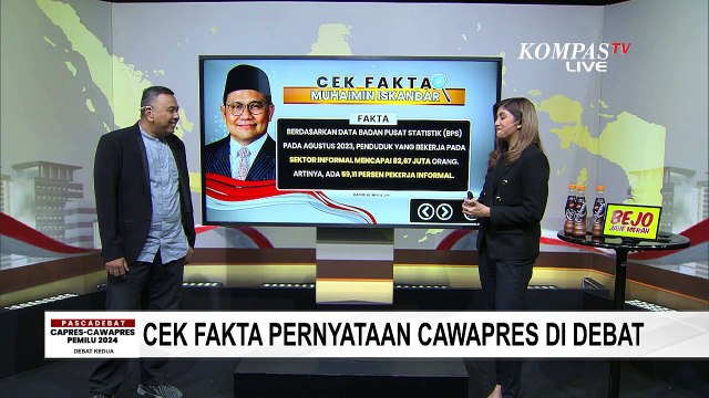 Ternyata ini Fakta dari Pernyataan Muhaimin, Gibran, Mahfud di Debat Cawapres 2024