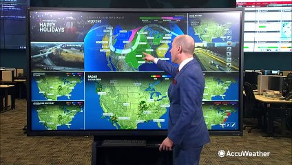 Weather could complicate holiday travel in parts of US